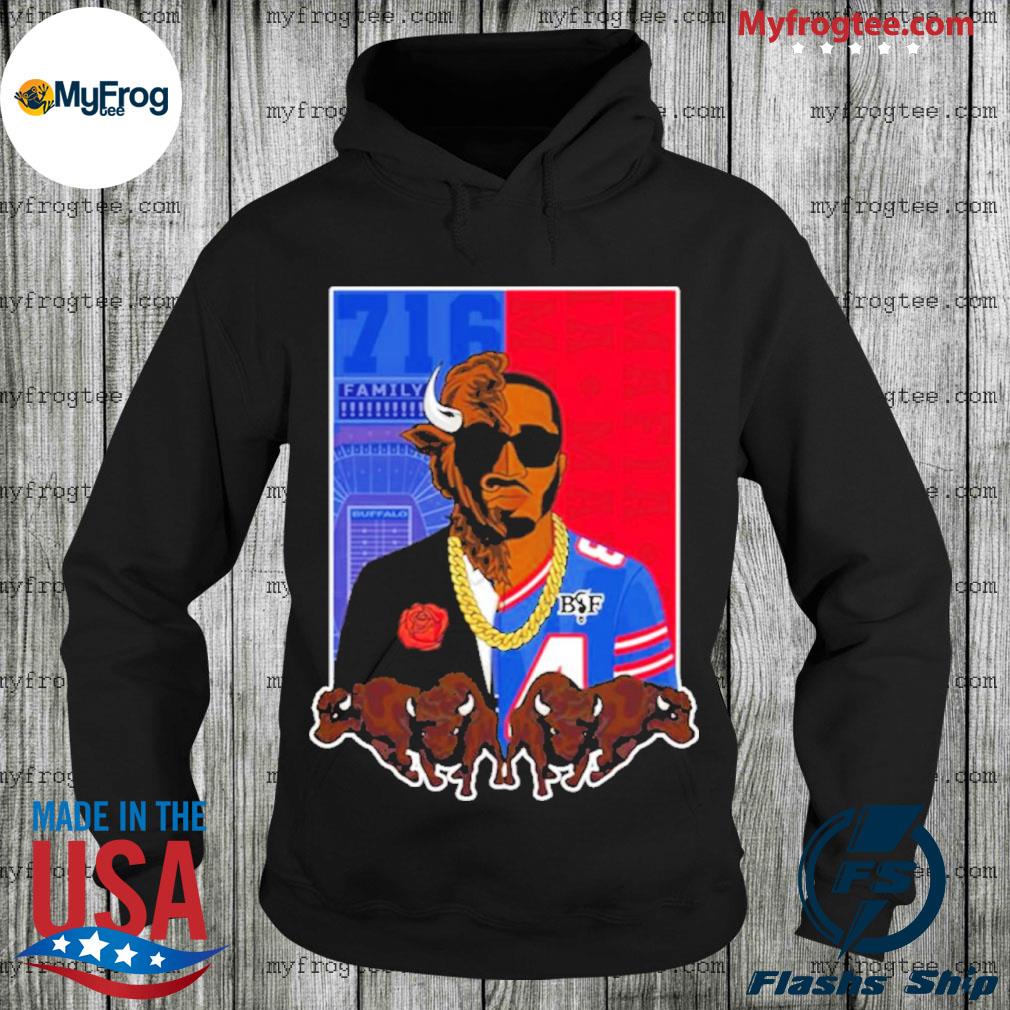 Bills X Benny Collab Split Face Maddy Glab 716 Mafia Buffalo Bills  Buffalobills Shirt - Creamtee