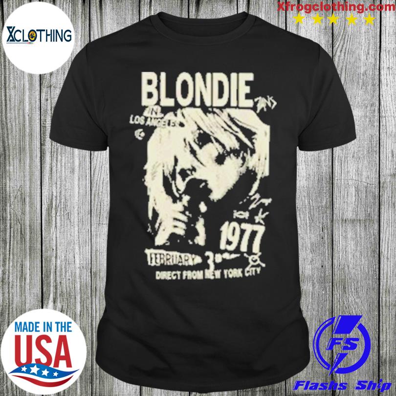 Blondie los angeles 1977 february shirt