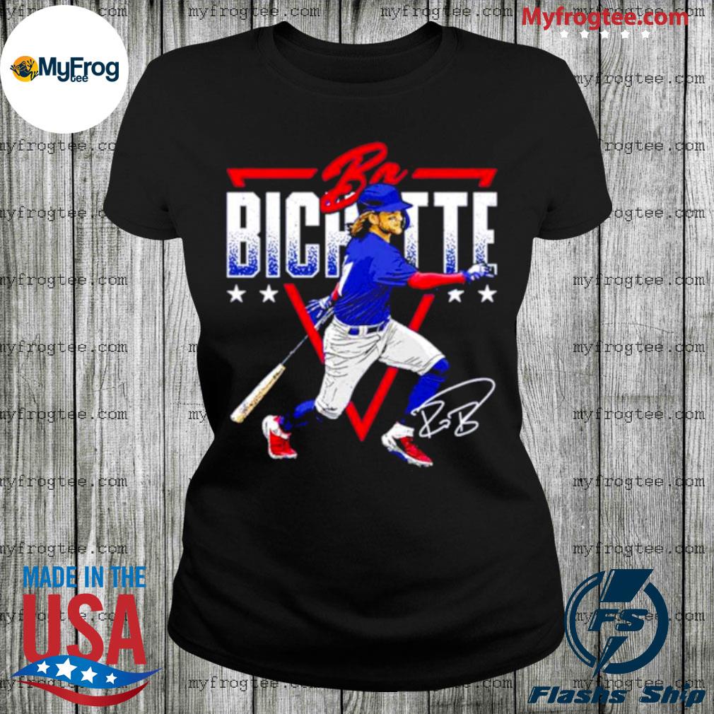 Bo Bichette Signature Bo Bichette Toronto Blue Jays T-Shirt - Guineashirt  Premium ™ LLC
