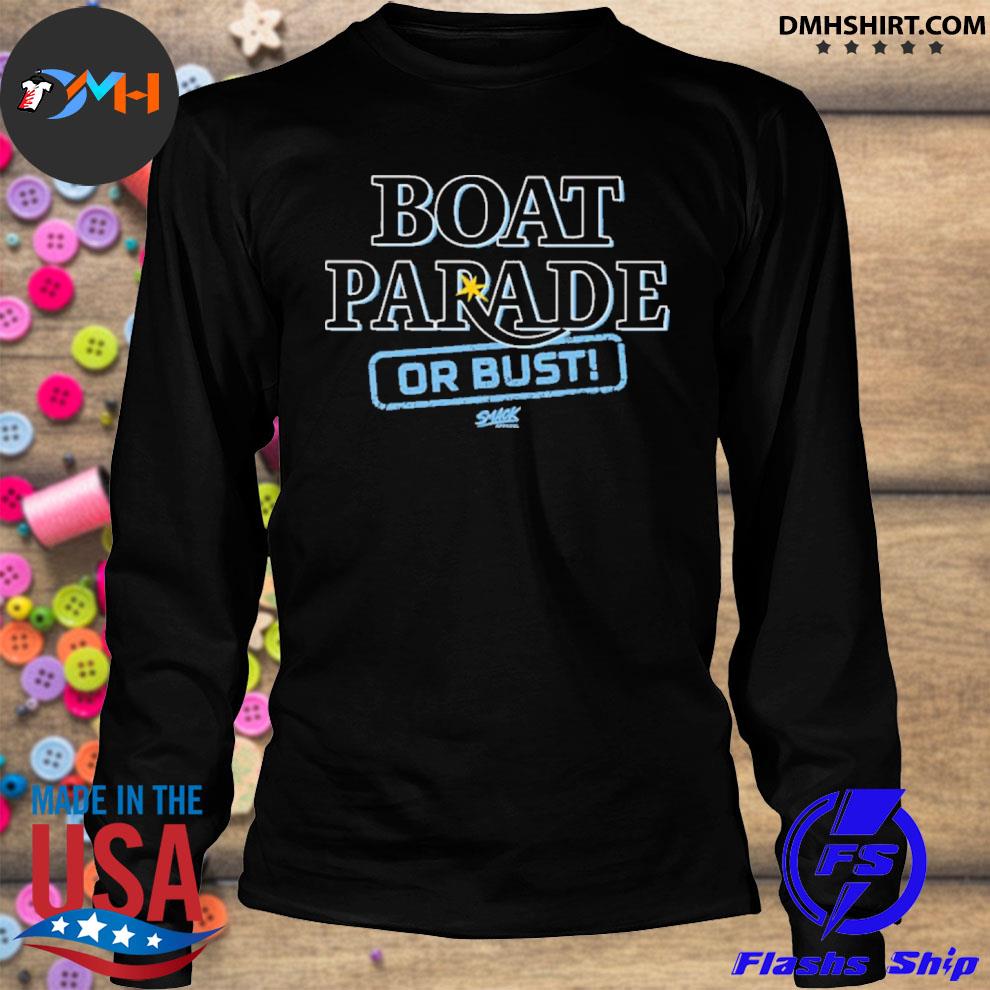 Tampa Bay Lightning Stanley Cup Champs Boat Parade or Bust Smack Tee Shirt  Top