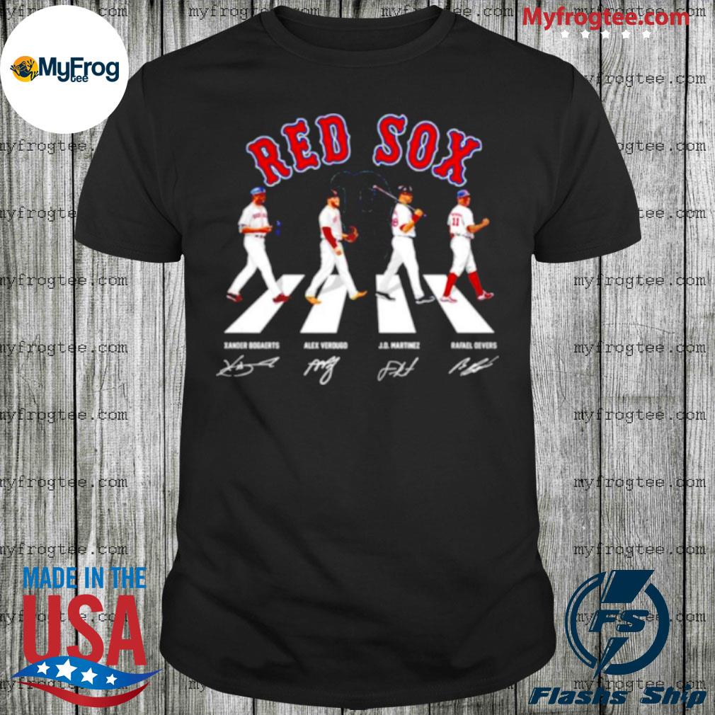 Boston Red Sox Baseball team players Abbey Road signatures shirt - Shirts  Bubble