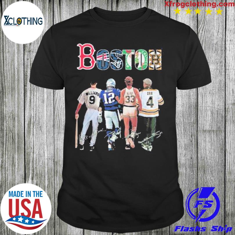 Boston Red Sox Boston Bruins Williams Brady Bird Orr signatures shirt,  hoodie, sweater, long sleeve and tank top