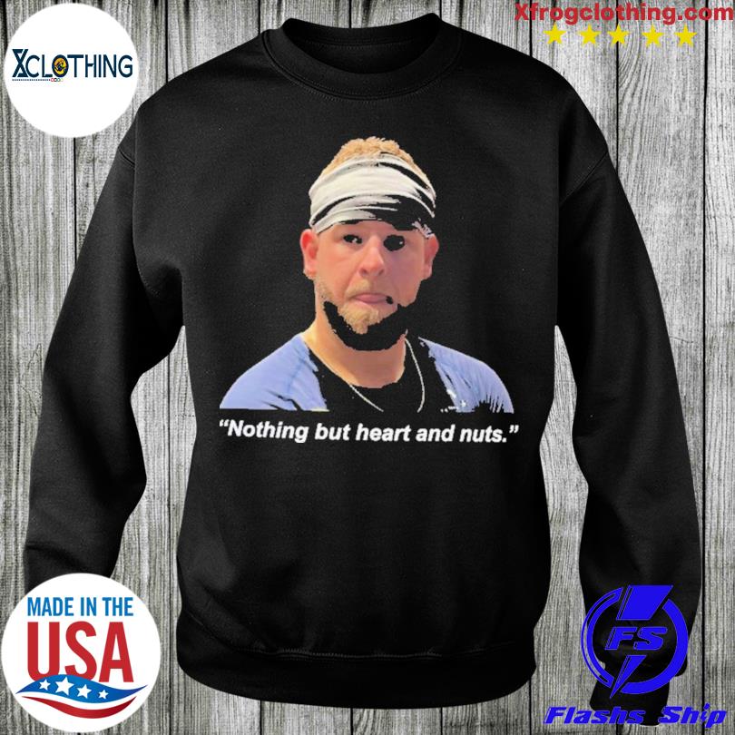 Braves AJ Minter Nothing But Heart And Nuts Shirt, hoodie, sweater