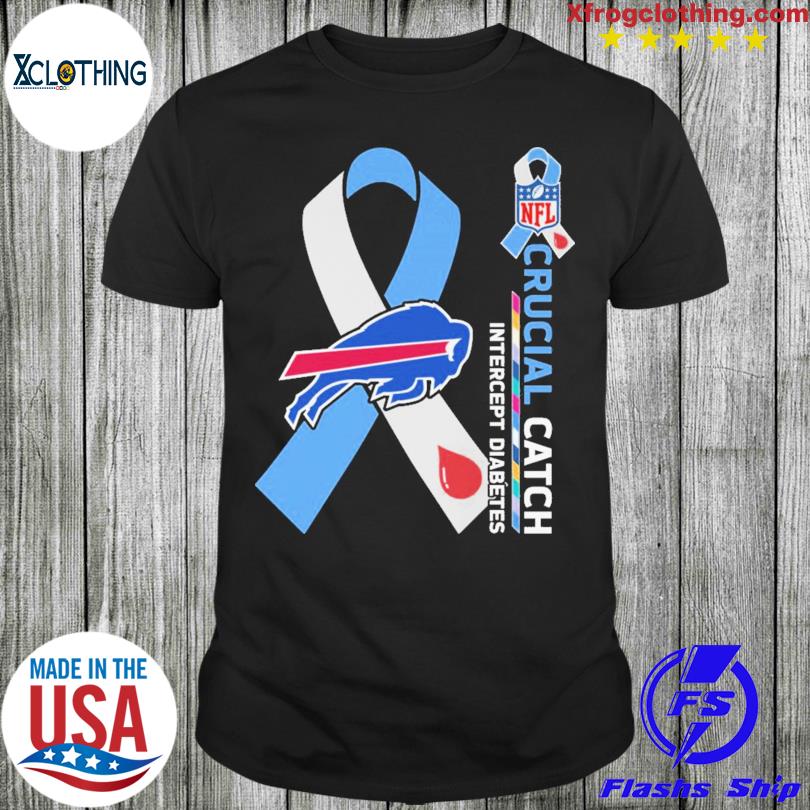 Breast Cancer Buffalo Bills Crucial Catch intercept diabetes shirt