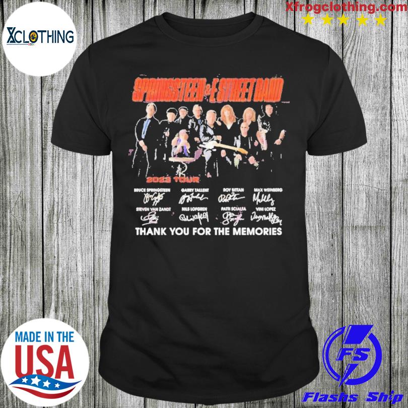 Tidsserier gift ineffektiv Bruce Springsteen & the E Street Band 2023 Tour Thank You For The Memories T -Shirt, hoodie, sweater and long sleeve