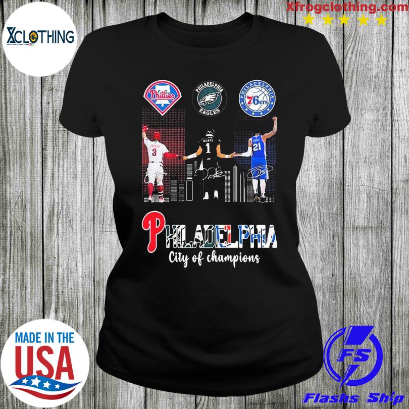 Awesome bryce Harper and Jalen Hurts Philadelphia sport team, Phillies and  Eagles signatures shirt, hoodie, sweater, long sleeve and tank top