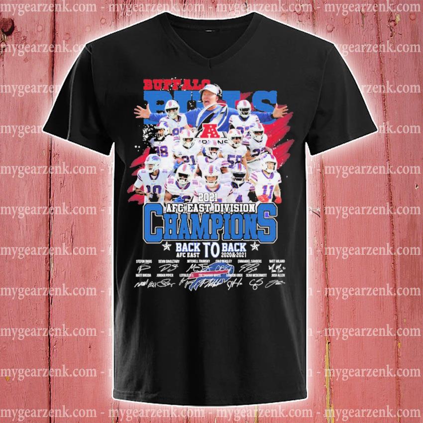 Buffalo Bills 2021 Back To Back Afc East Division Champions Shirt