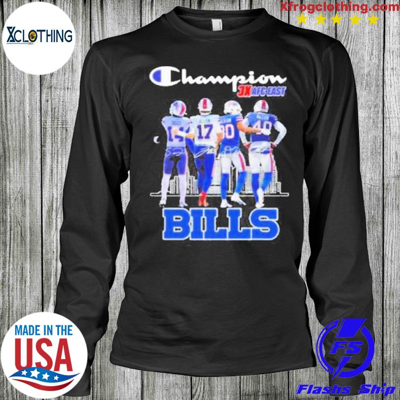 Buffalo Bills Champions 3X Afc east Bills City signatures shirt