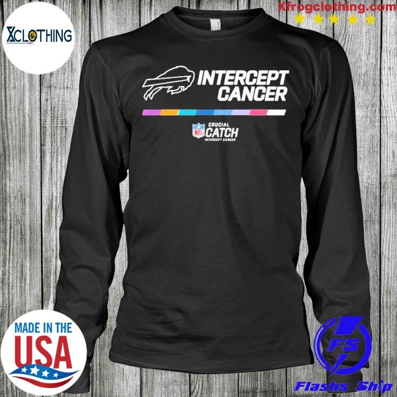 Buffalo Bills Intercept Cancer Crucial Catch Long Sleeve T Shirt