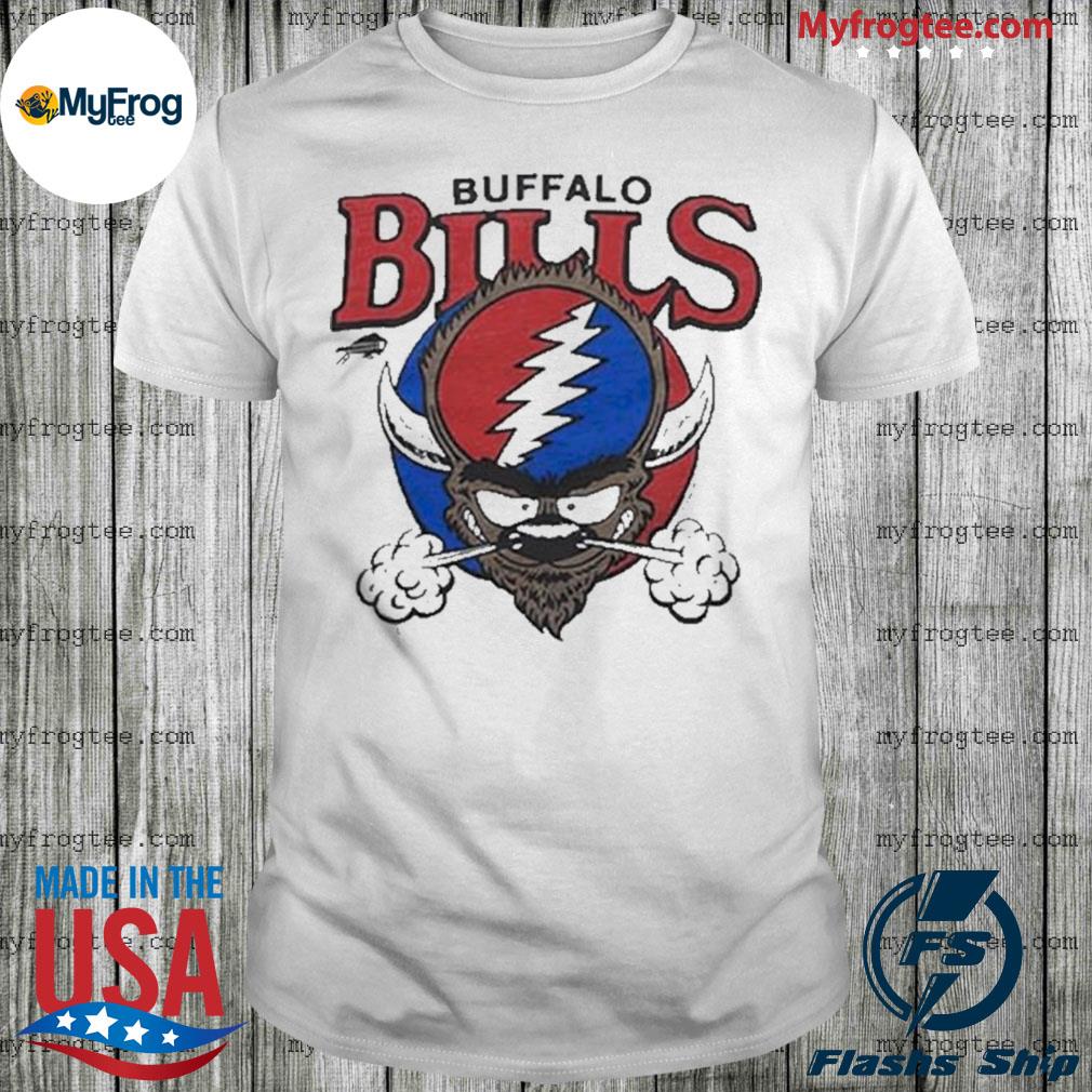 Team Buffalo Bills X Grateful Dead Logo Band T-Shirt - T-shirts Low Price