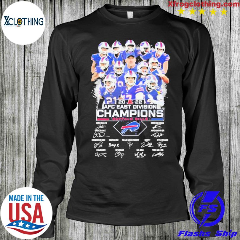 Buffalo Bills 2022 AFC East Division Champions signatures shirt