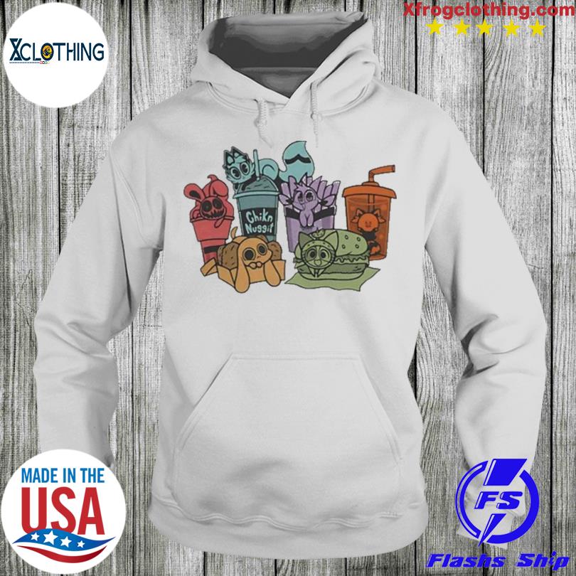 Official Buzzfeed merch chikn nuggit fast food friends shirt, hoodie,  sweater, long sleeve and tank top