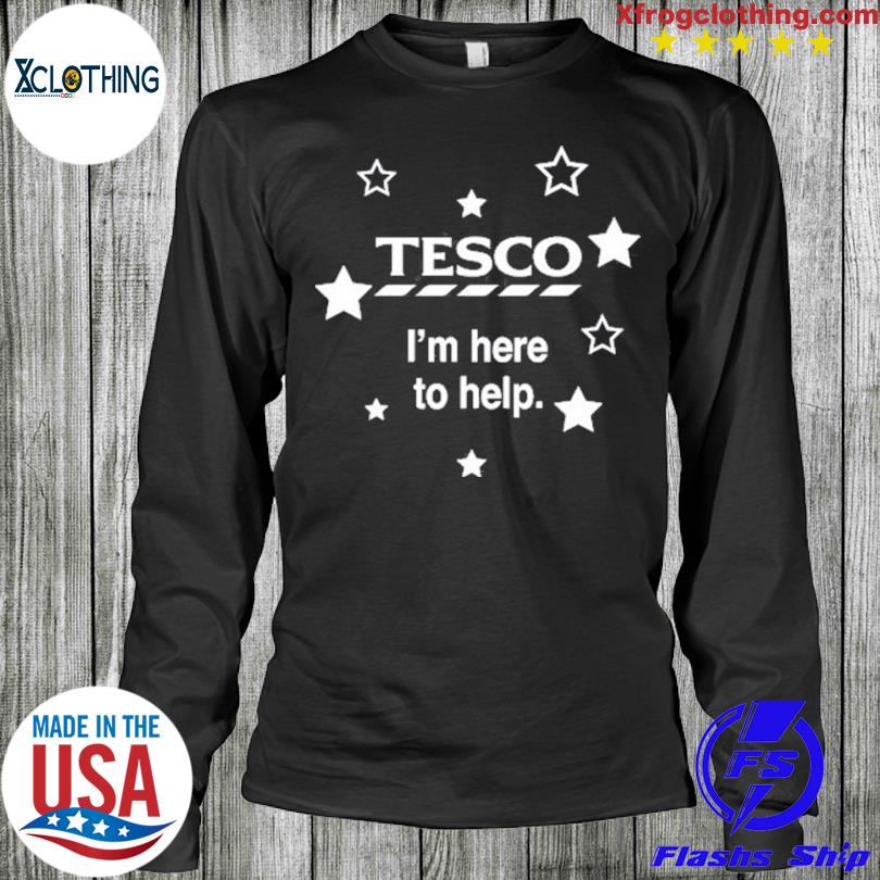 Tesco cheap black shirt