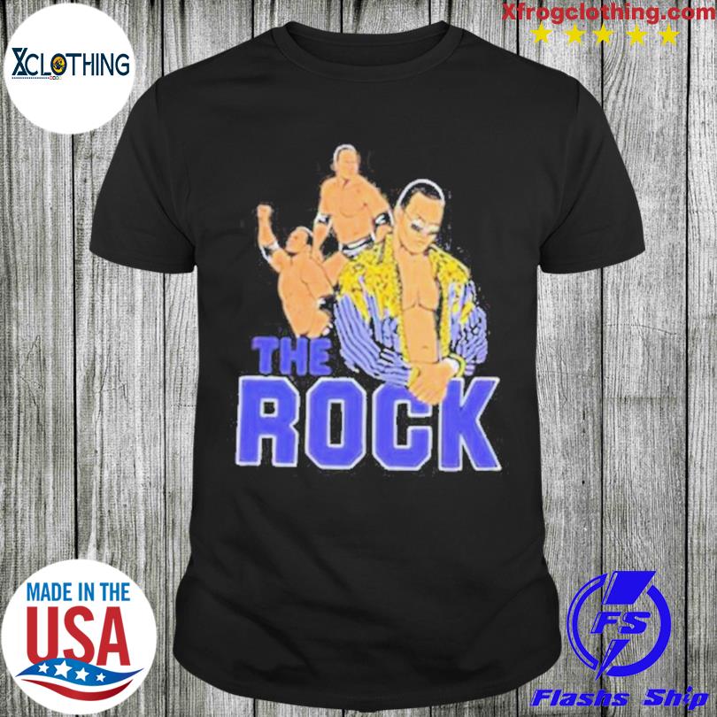 Charcoal The Rock Illustrated shirt