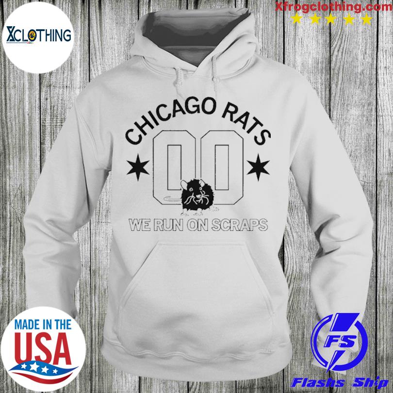 Official chicago rats we run on scraps baseball shirt - PT2D