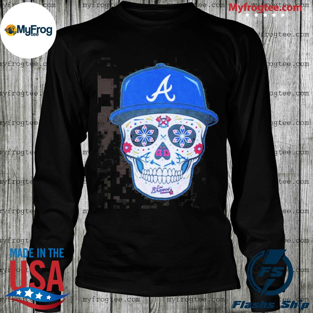 Chris Martin Atlanta Braves Sugar Skull T-shirt - Kingteeshop