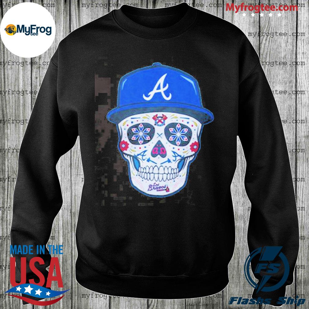 Chris Martin Atlanta Braves Sugar Skull T-shirt - Kingteeshop