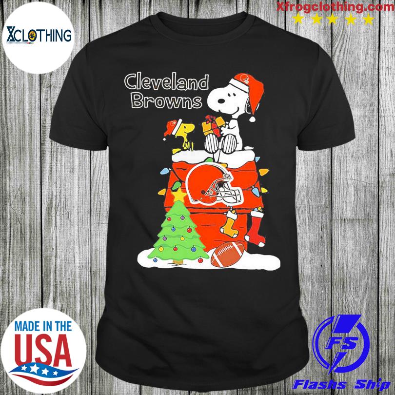 Christmas Snoopy Cleveland Browns Shirt, hoodie, sweater and long sleeve