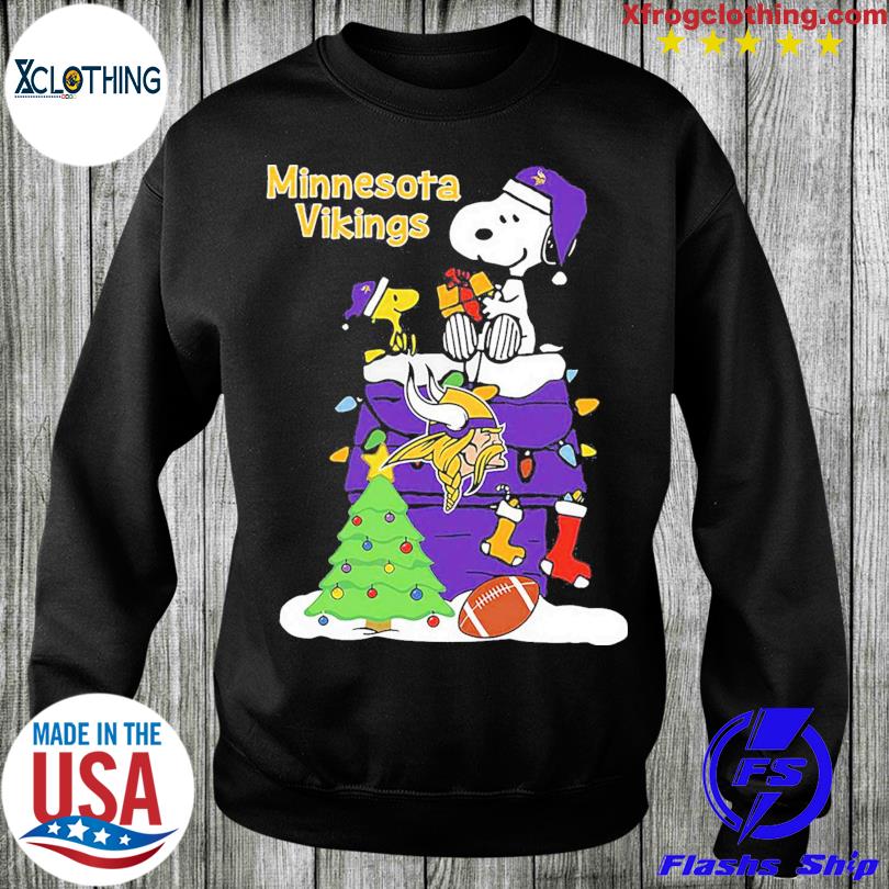 Christmas Snoopy Minnesota Vikings Shirt, hoodie, sweater and long sleeve