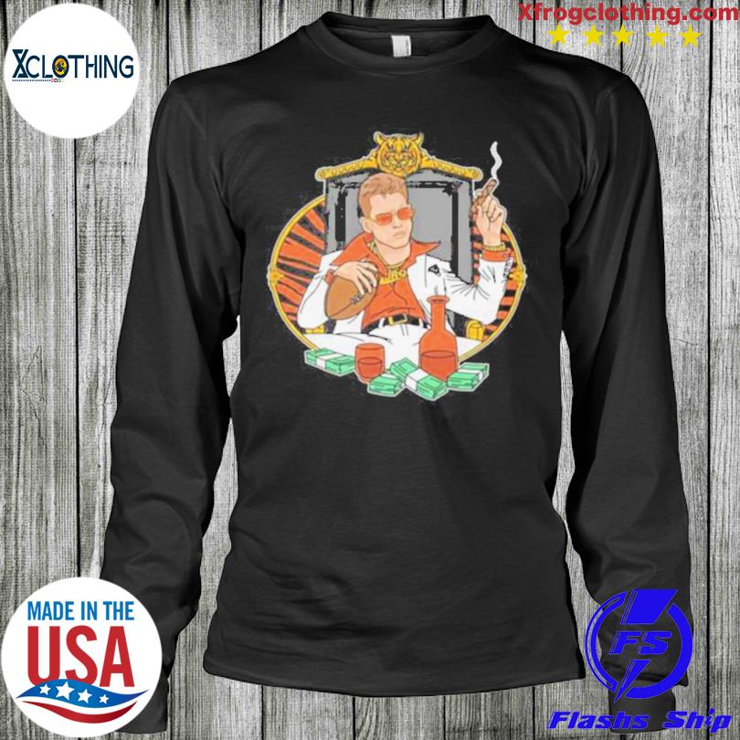 Joe Burrow smoking cigar 2023 shirt, hoodie, sweater, long sleeve