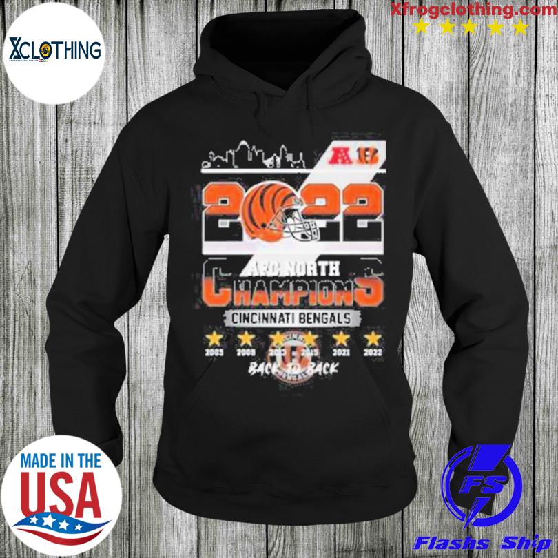 Cincinnati Bengals Back to Back AFC north champions shirt, hoodie