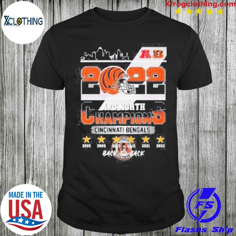 Cincinnati Bengals Back to Back AFC north champions shirt, hoodie