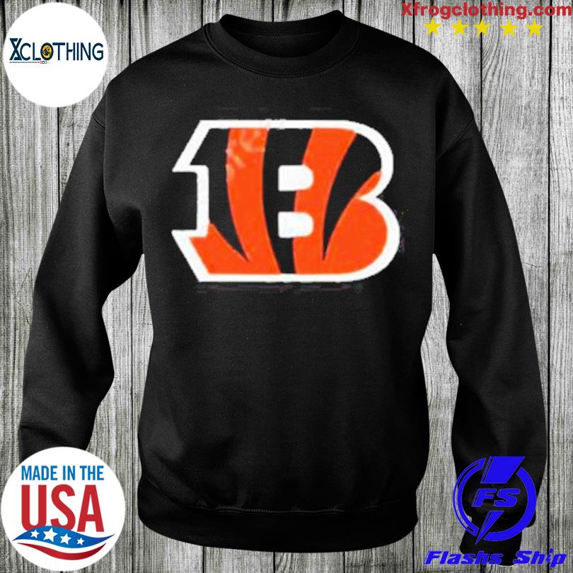 Cincinnati Bengals Primary Colour Logo Long Sleeve T-Shirt - Mens