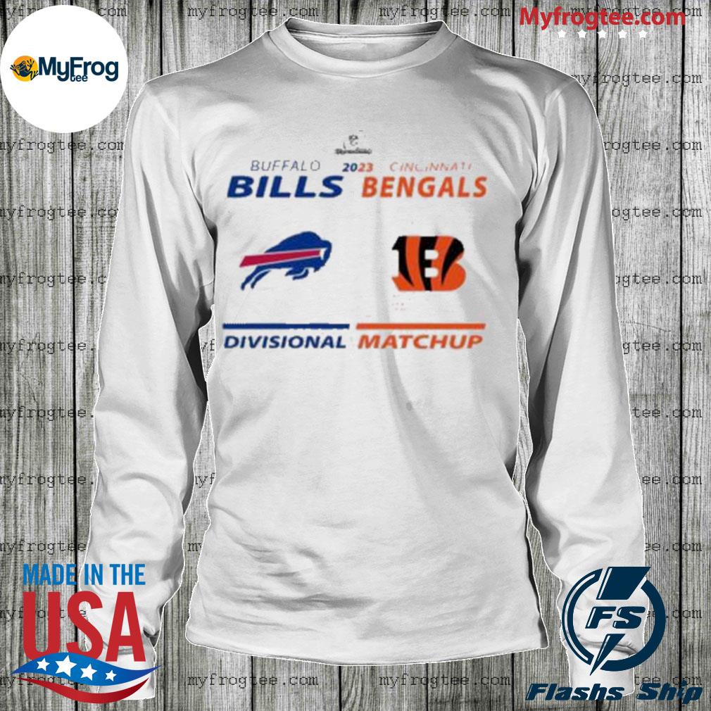 Cincinnati Bengals Vs Buffalo Bills 2022- 2023 Afc Divisional Matchup shirt,  hoodie, sweater and long sleeve