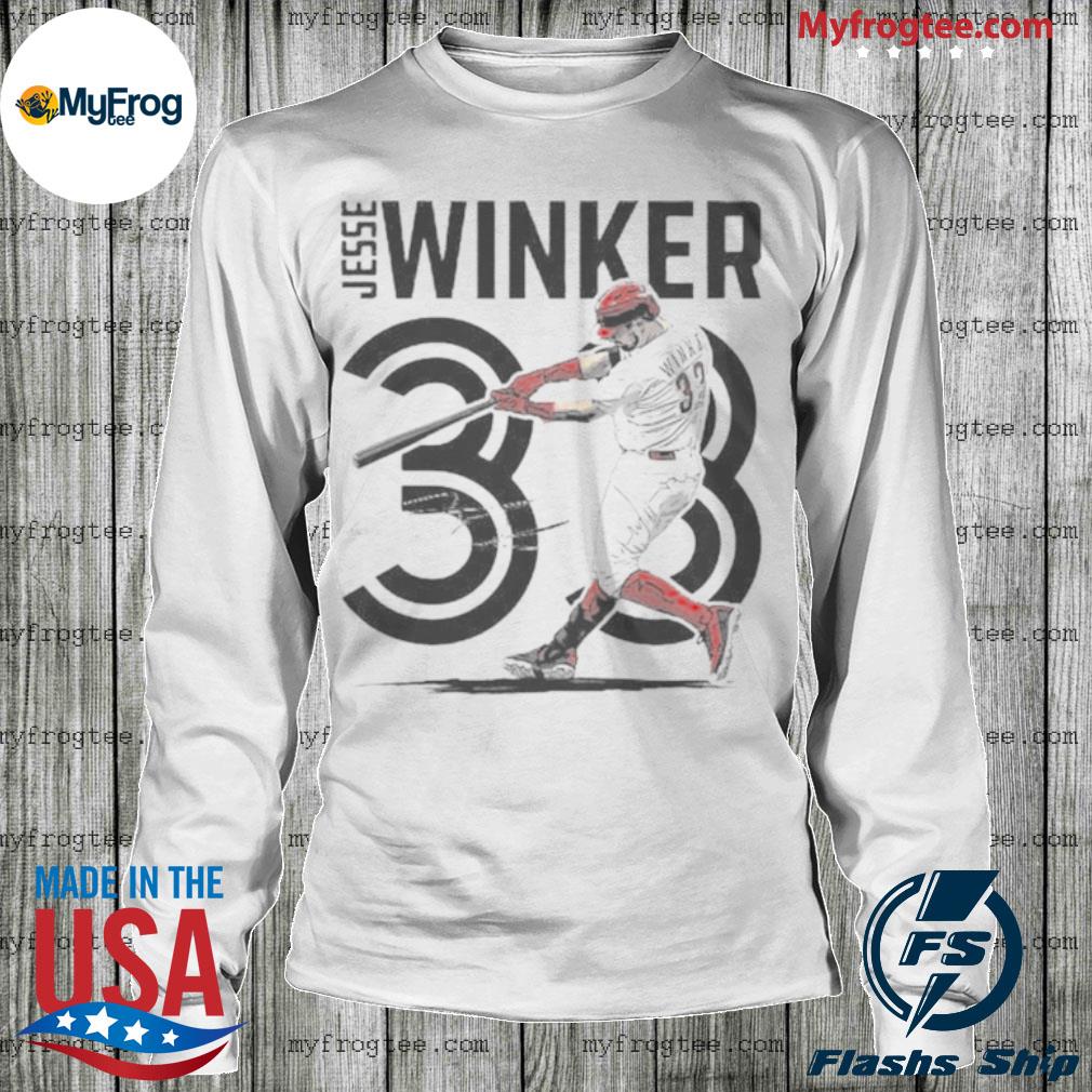 Nike / Men's Cincinnati Reds Jesse Winker #33 Red T-Shirt