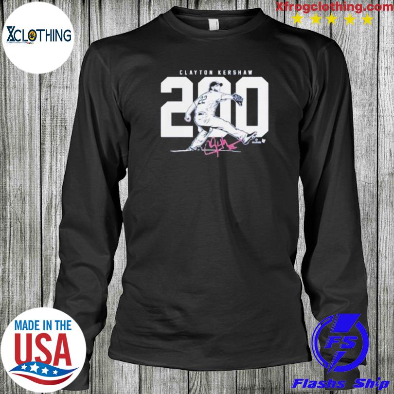 Clayton kershaw 200 signature shirt, hoodie, sweater, long sleeve and tank  top