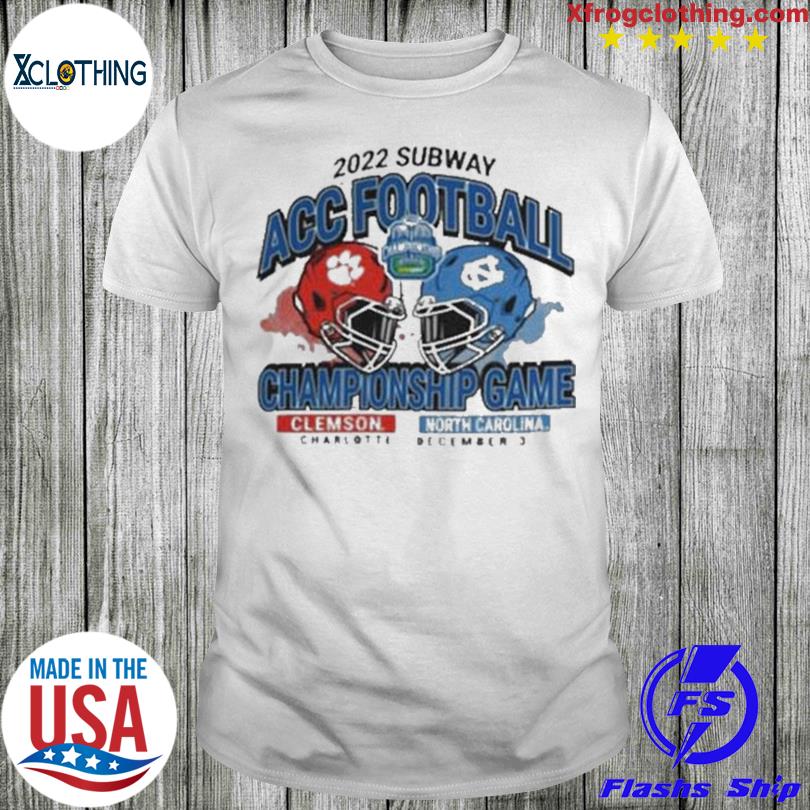 Clemson vs north carolina 2022 subway acc Football championship game shirt