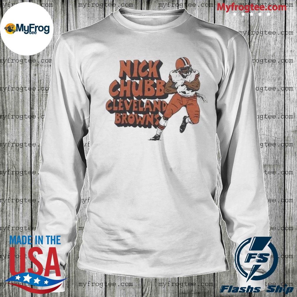 Cleveland Browns Nick Chubb Homage Caricature Player Long Sleeves T Shirt,  hoodie, sweater, long sleeve and tank top