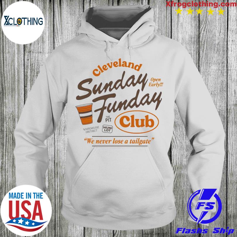 Sunday Funday Cleveland Brown Adult T-Shirt