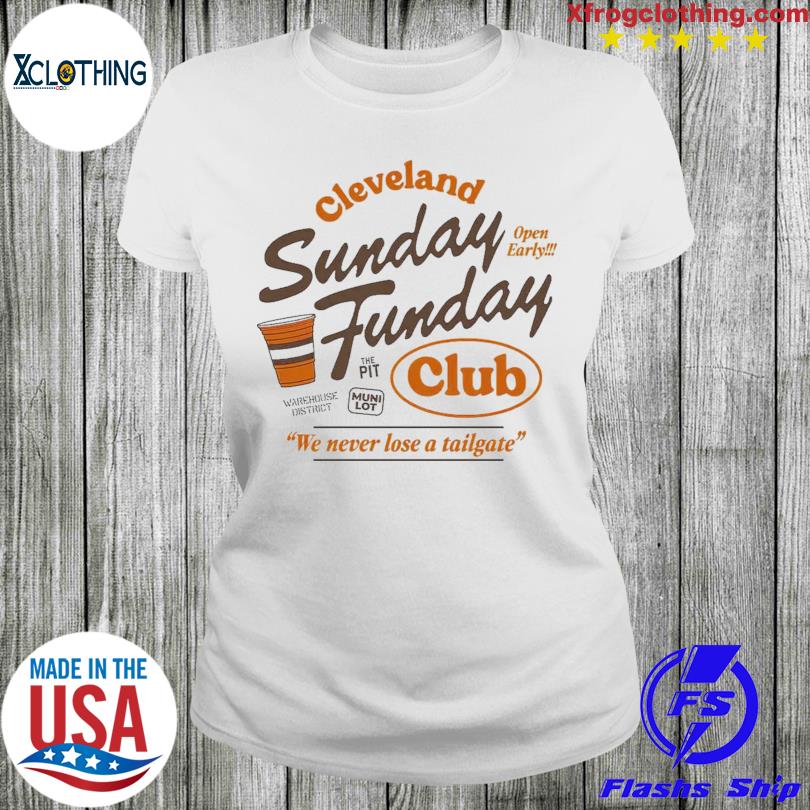 Sunday Funday Cleveland Brown Adult T-Shirt