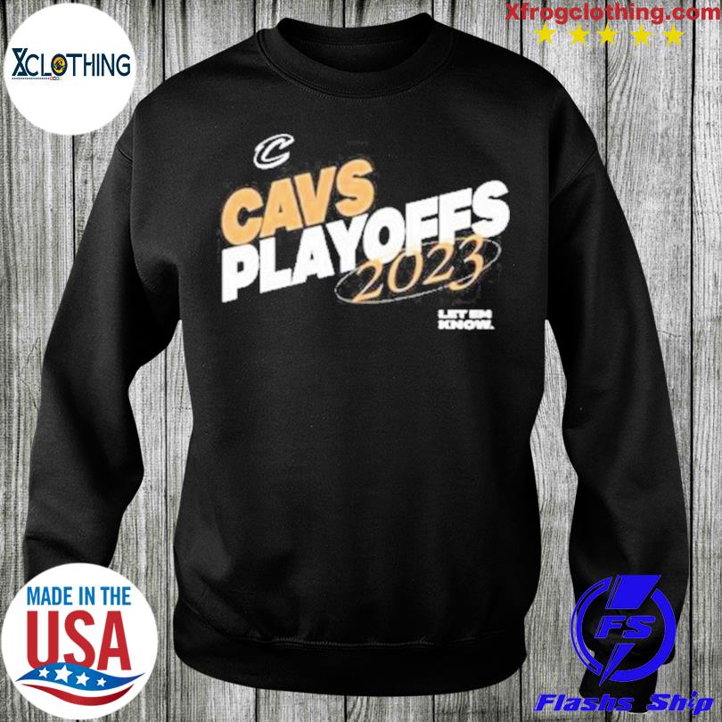 2023 Cavs Playoffs T-Shirt in Black Size Small | Cavaliers