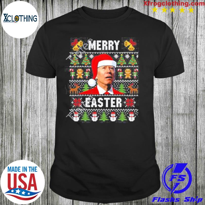 Clown World Joe Biden Christmas Merry Easter sweater
