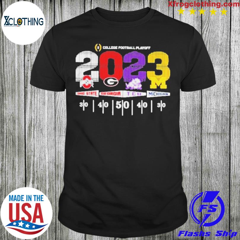 2022-2023 College football playoff Georgia Michigan TCU Ohio State football  helmet logo T-shirt, hoodie, sweater, long sleeve and tank top