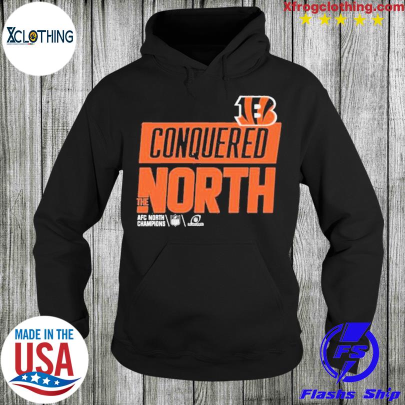 Conquered North Afc North Champions Cincinnati Bengals shirt, hoodie,  sweater and long sleeve