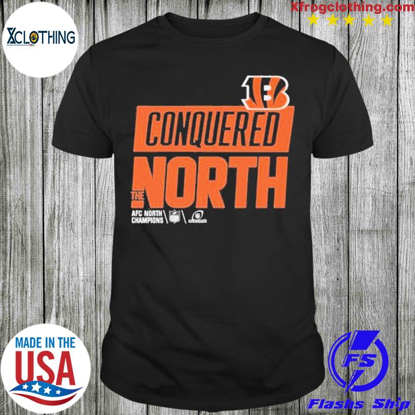 Conquered North Afc North Champions Cincinnati Bengals shirt, hoodie,  sweater and long sleeve