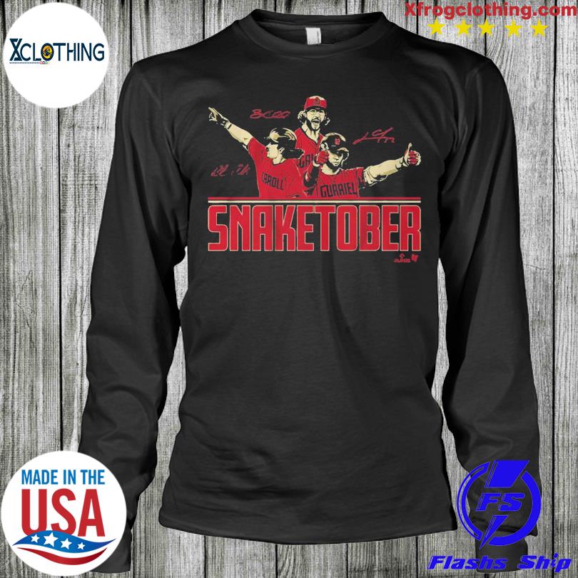 Official Corbin caroll lourdes gurriel jr and zac gallen snaketober T-shirt,  hoodie, tank top, sweater and long sleeve t-shirt