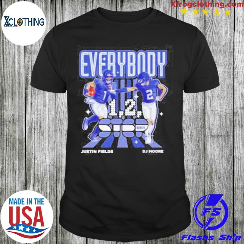 D.J. Moore and Justin Fields Chicago Everybody 1 2 Step shirt