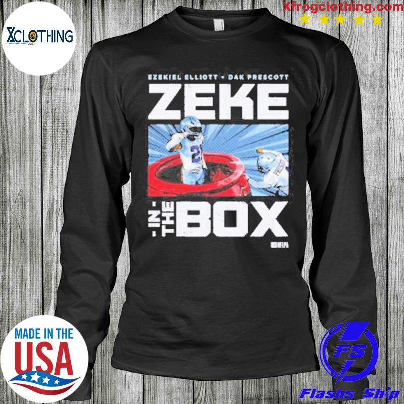 Dallas Cowboys Ezekiel Elliott And Dak Prescott Zeke In The Box Shirt, Sweater, Hoodie, And Long Sleeved, Ladies, Tank Top