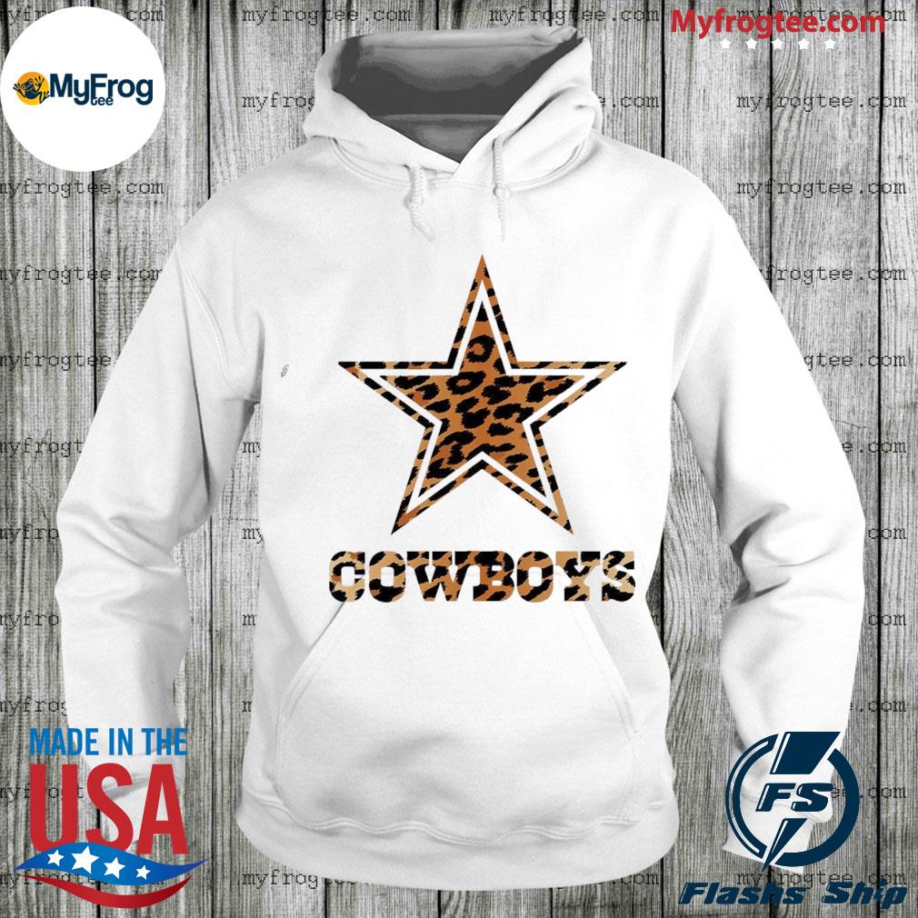 JK Trends Dallas Cowboys Leopard Bella Canvas Crew Neck