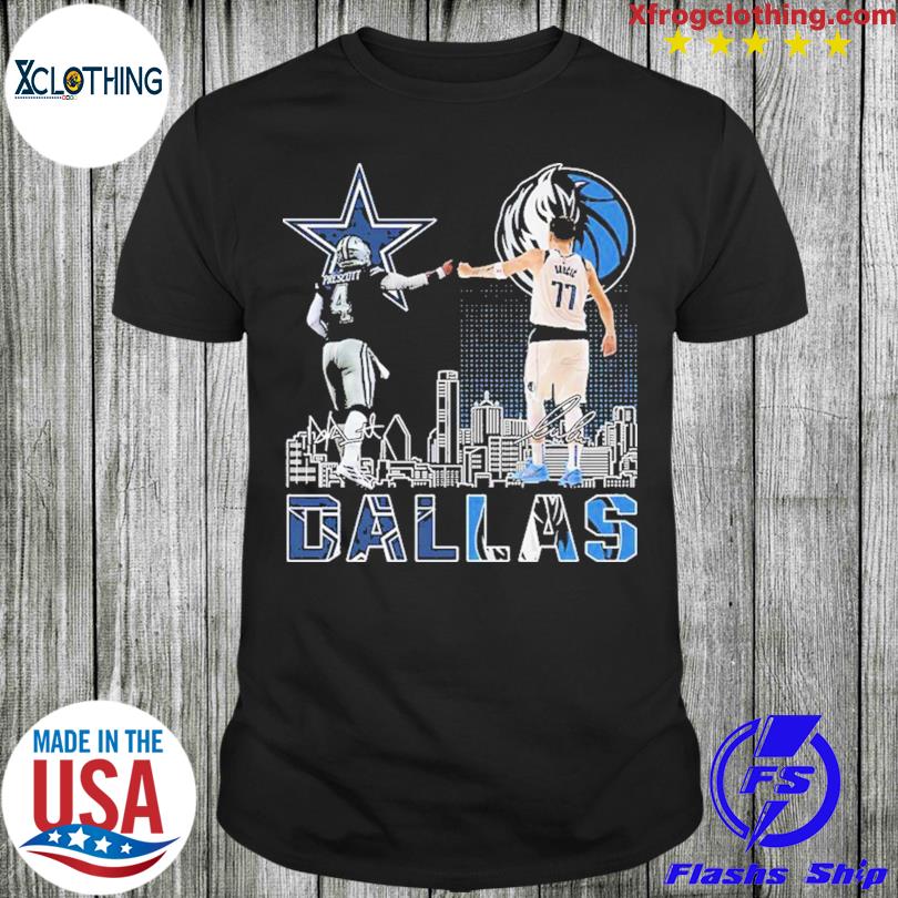 Official dallas Cowboys Prescott And Mavericks Doncic City