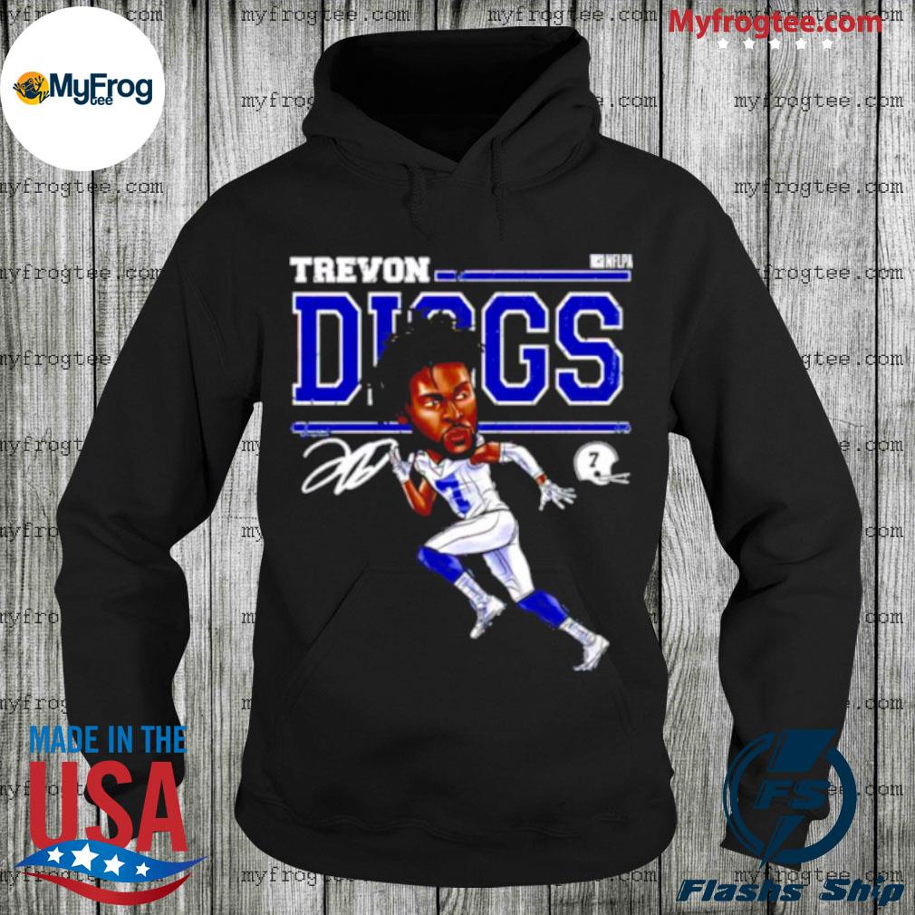 Dallas Cowboys Trevon Diggs cartoon signature shirt, hoodie, sweater and  v-neck t-shirt