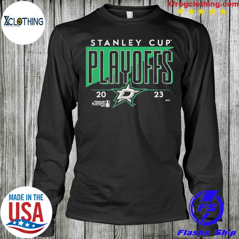 Dallas Stars Fanatics Womens XL Stanley Cup Playoffs Green Short Sleeve  Shirt