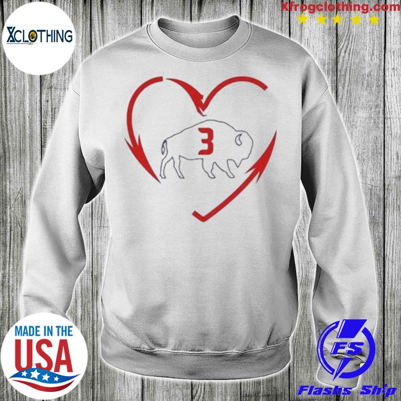 Damar Hamlin Love For Damar 3 T-Shirt and Hoodie - Buffalo Bills -  Skullridding