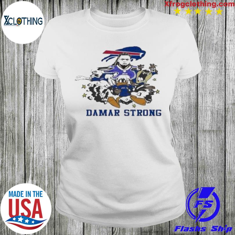 SALE!!! Damar Hamlin Strong #3 Buffalo T-Shirt Gift For Fan S_5 XL