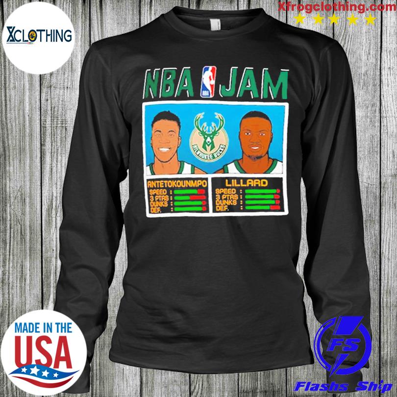 NBA Jam Antetokounmpo and Lillard Milwaukee Bucks Shirt, hoodie, sweater,  long sleeve and tank top