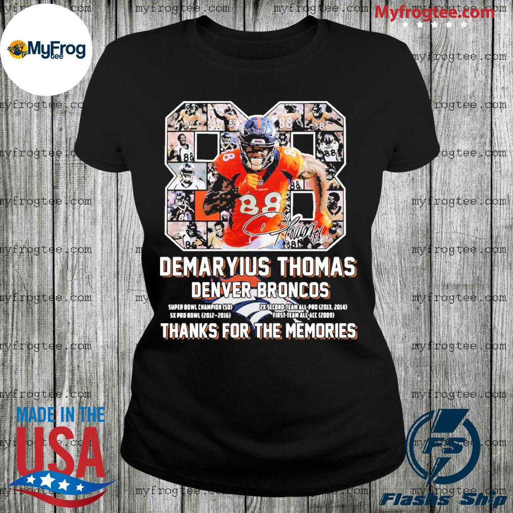 Demaryius Thomas Denver Broncos Thank You For The Memories Shirt -  High-Quality Printed Brand